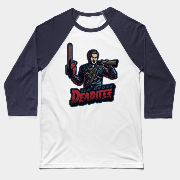 Elk Grove Deadites - Sports Team Baseball T-Shirt by Studio Mootant